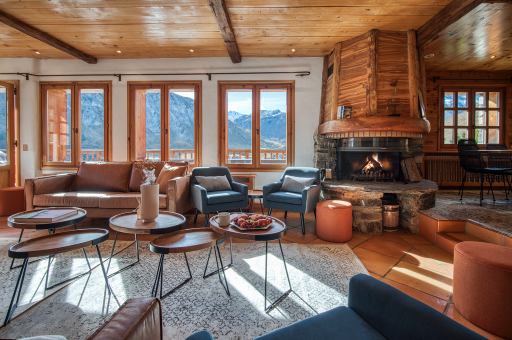 Au coin du feu au chalet