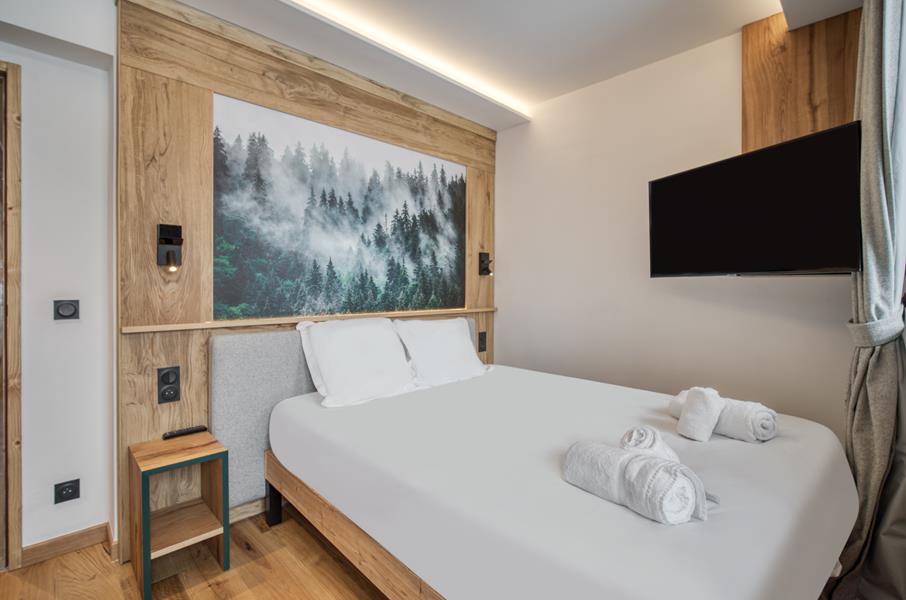 1 lit double (160*200) avec TV et salle de douche attenante