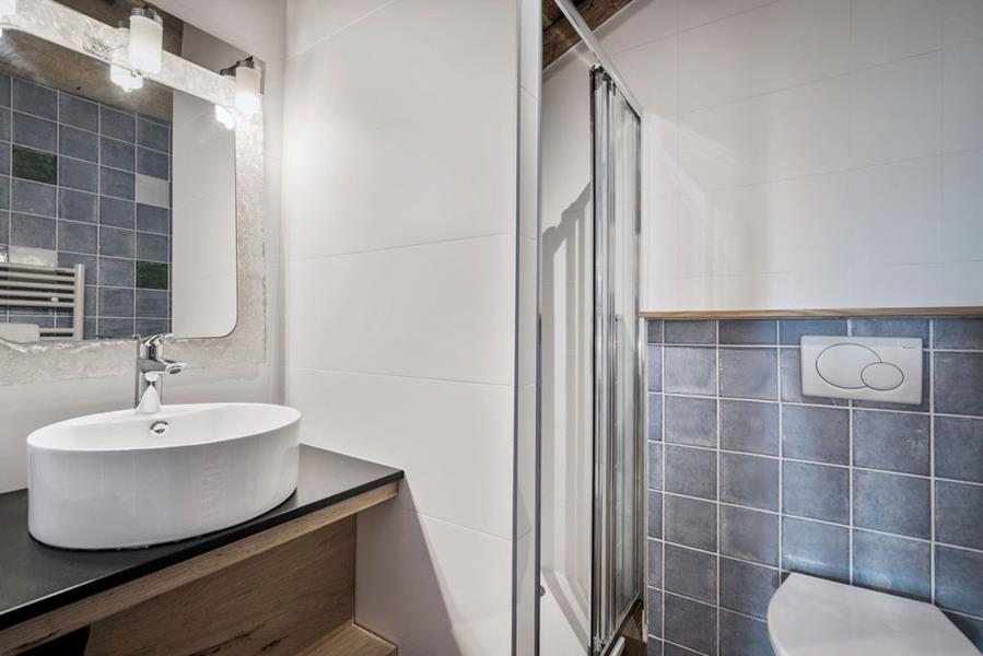 Salle de douche avec douche et WC